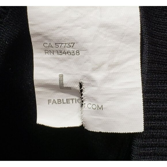 Fabletics Sync Leggings Perforated Black Large High Rise 7/8 Length LG1935205 - Picture 6 of 8